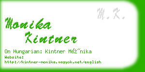 monika kintner business card